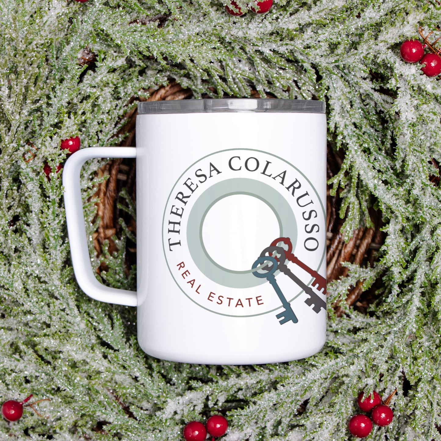 Custom Logo Travel Mug with Lid (10 oz.)