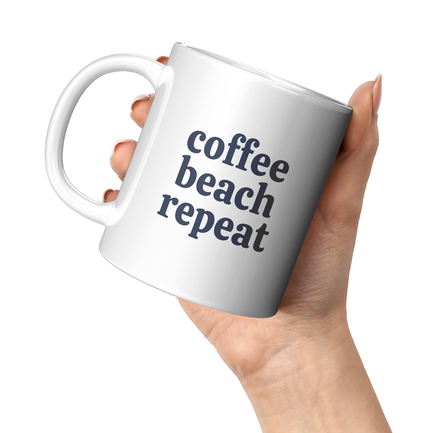 Coffee Mug - Beach House Mug :: Coffee Beach Repeat