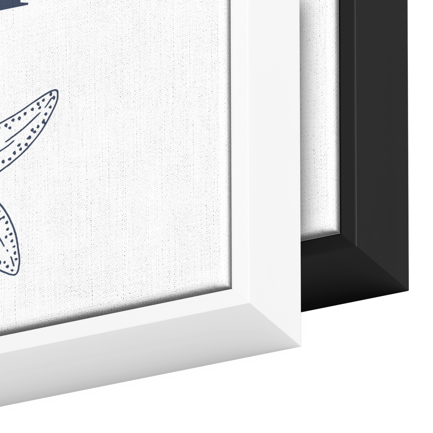 Twinkle Twinkle Little Starfish :: Coastal Decor, Beach House Wall Art (Framed Canvas)