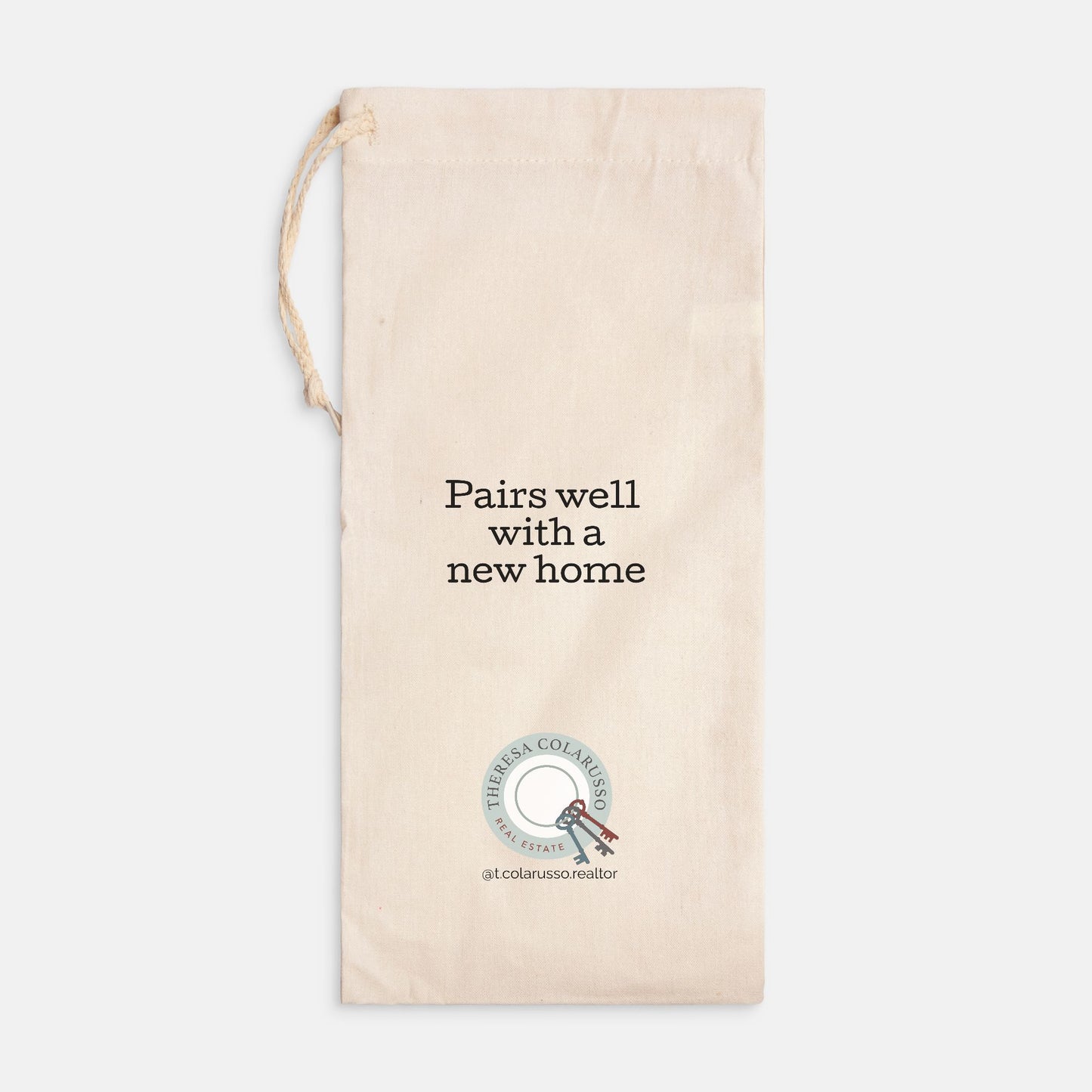Closing Gift - Custom Canvas Wine Bag