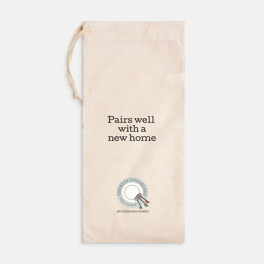 Closing Gift - Custom Canvas Wine Bag