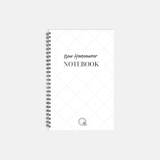 New Homeowner Notebook with Realtor's Logo - Softcover, Spiral-bound 5.5 x 8.5"