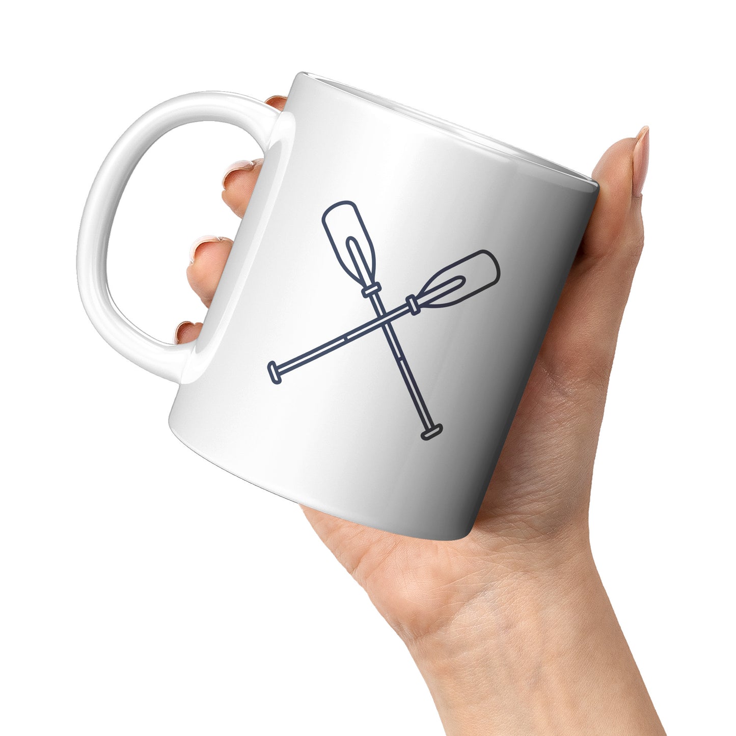 Coffee Mug - Beach House Mug, Lake House Mug :: Oars