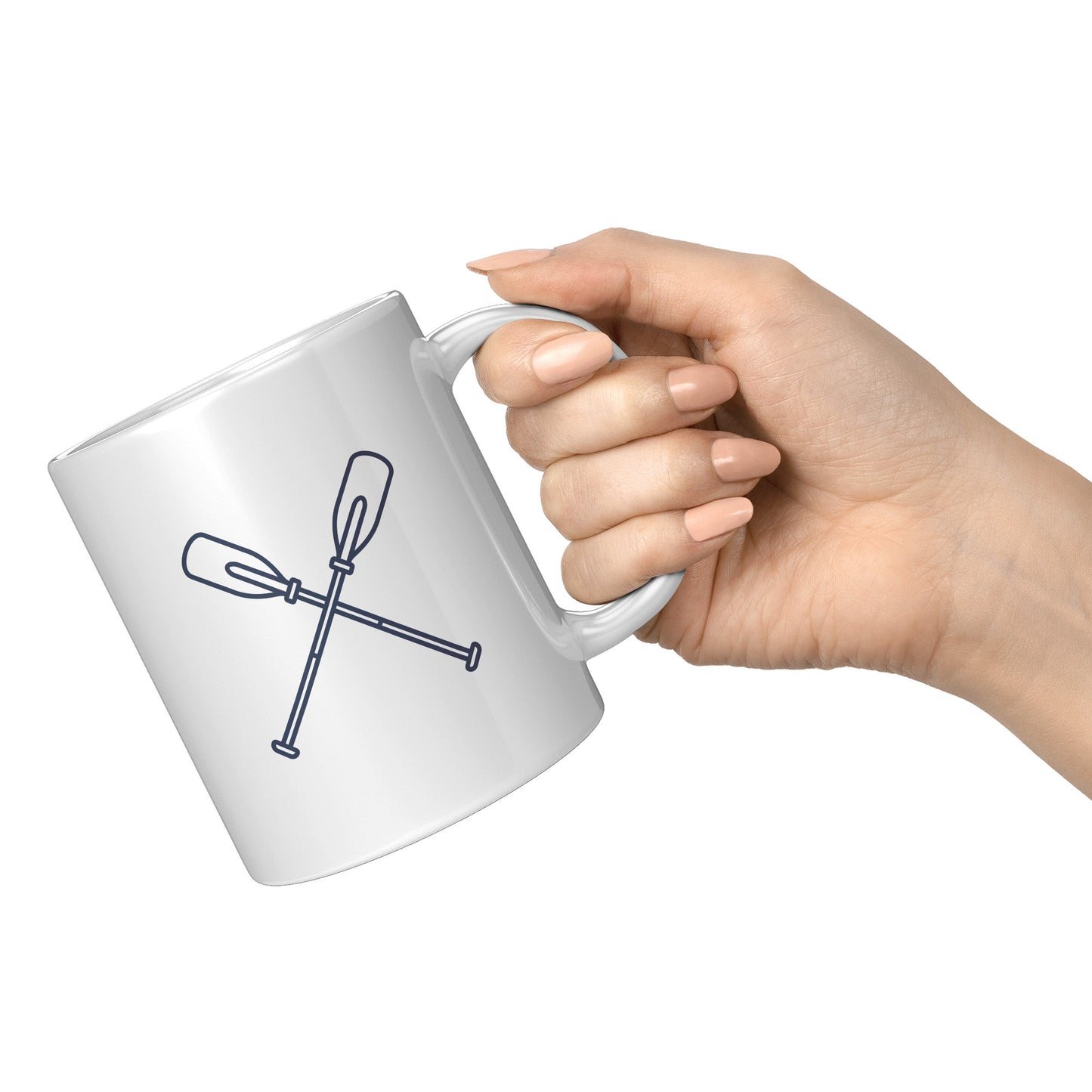 Coffee Mug - Beach House Mug, Lake House Mug :: Oars