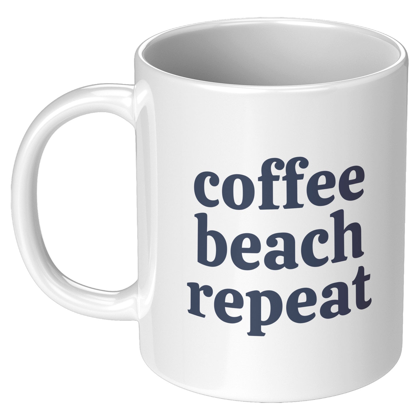 Coffee Mug - Beach House Mug :: Coffee Beach Repeat