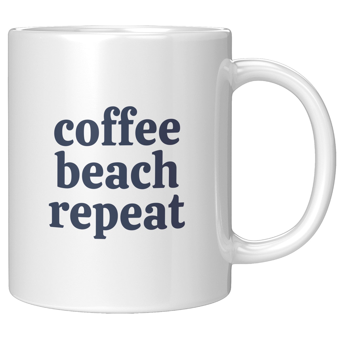 Coffee Mug - Beach House Mug :: Coffee Beach Repeat