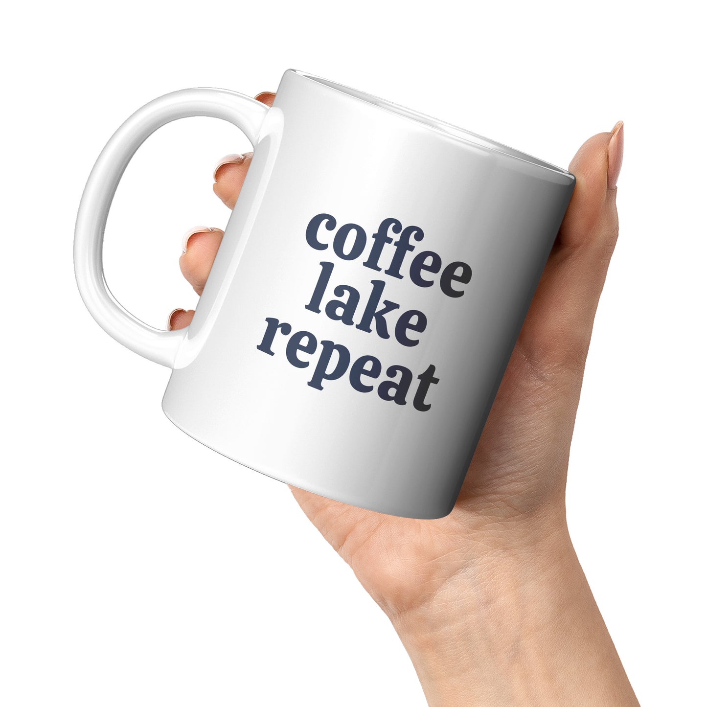 Coffee Mug - Lake House Mug :: Coffee Lake Repeat