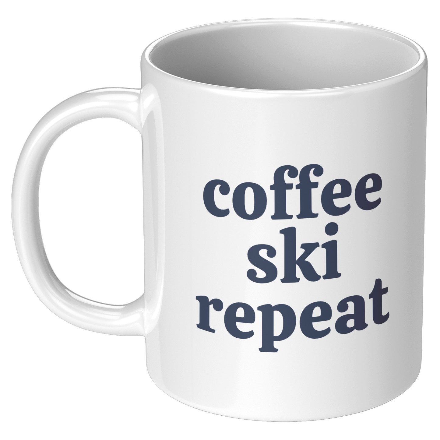 Coffee Mug - Ski House Mug :: Coffee Ski Repeat