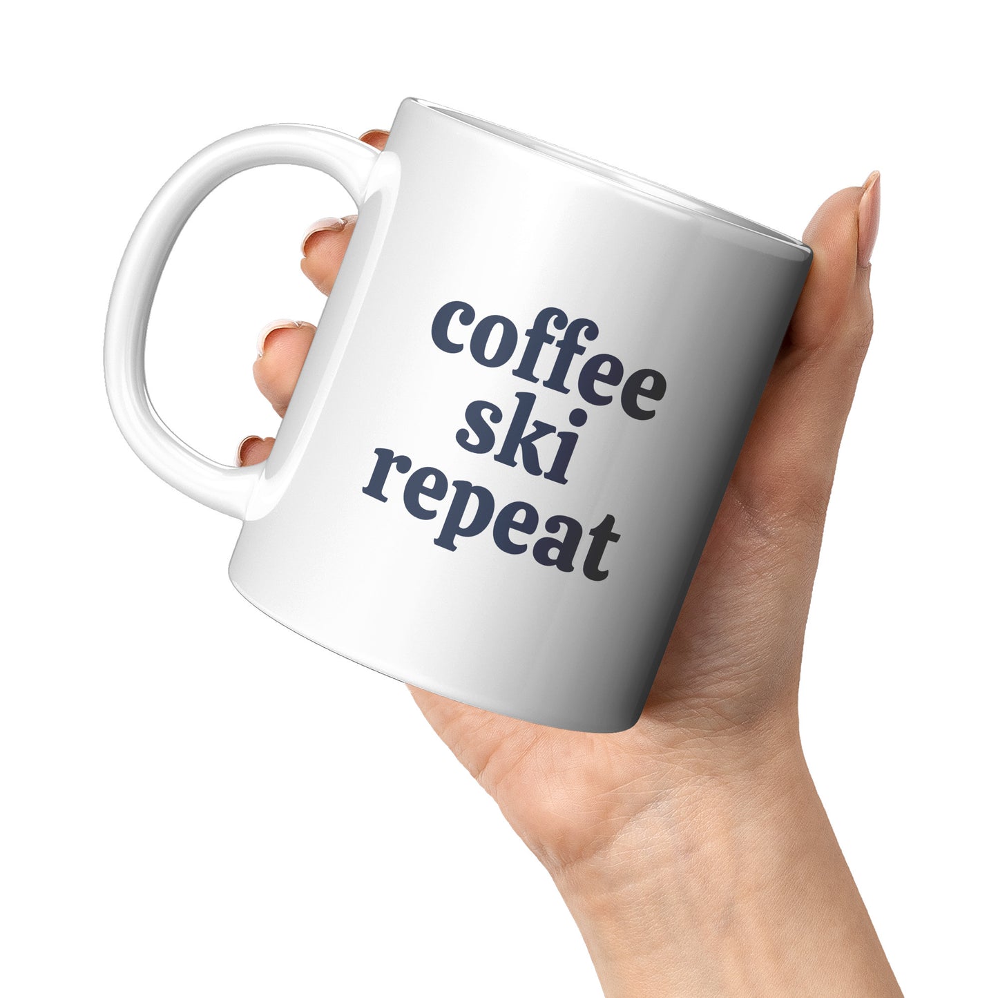 Coffee Mug - Ski House Mug :: Coffee Ski Repeat