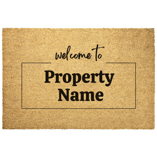 Outdoor Mat :: Custom doormat with your Airbnb property name