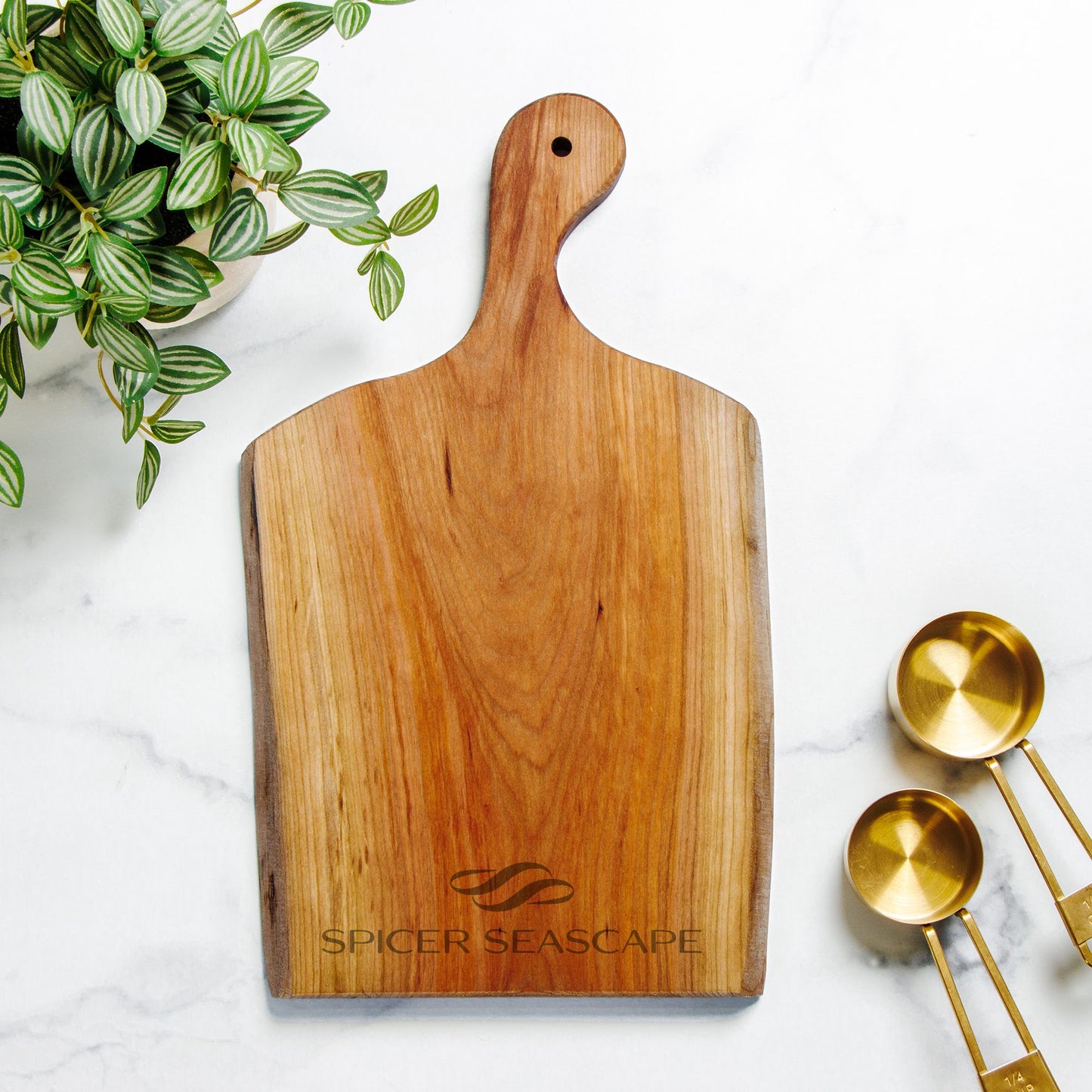 Artisan Wood Serving Board with Live Edge