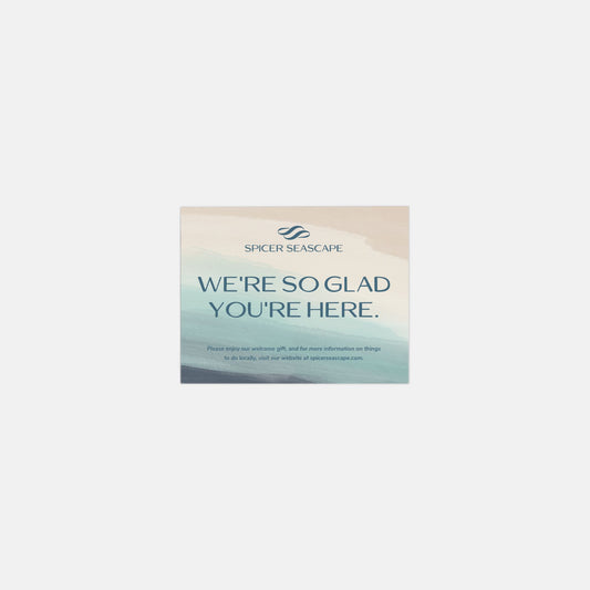 Custom Welcome Cards, with envelopes (set of 10)