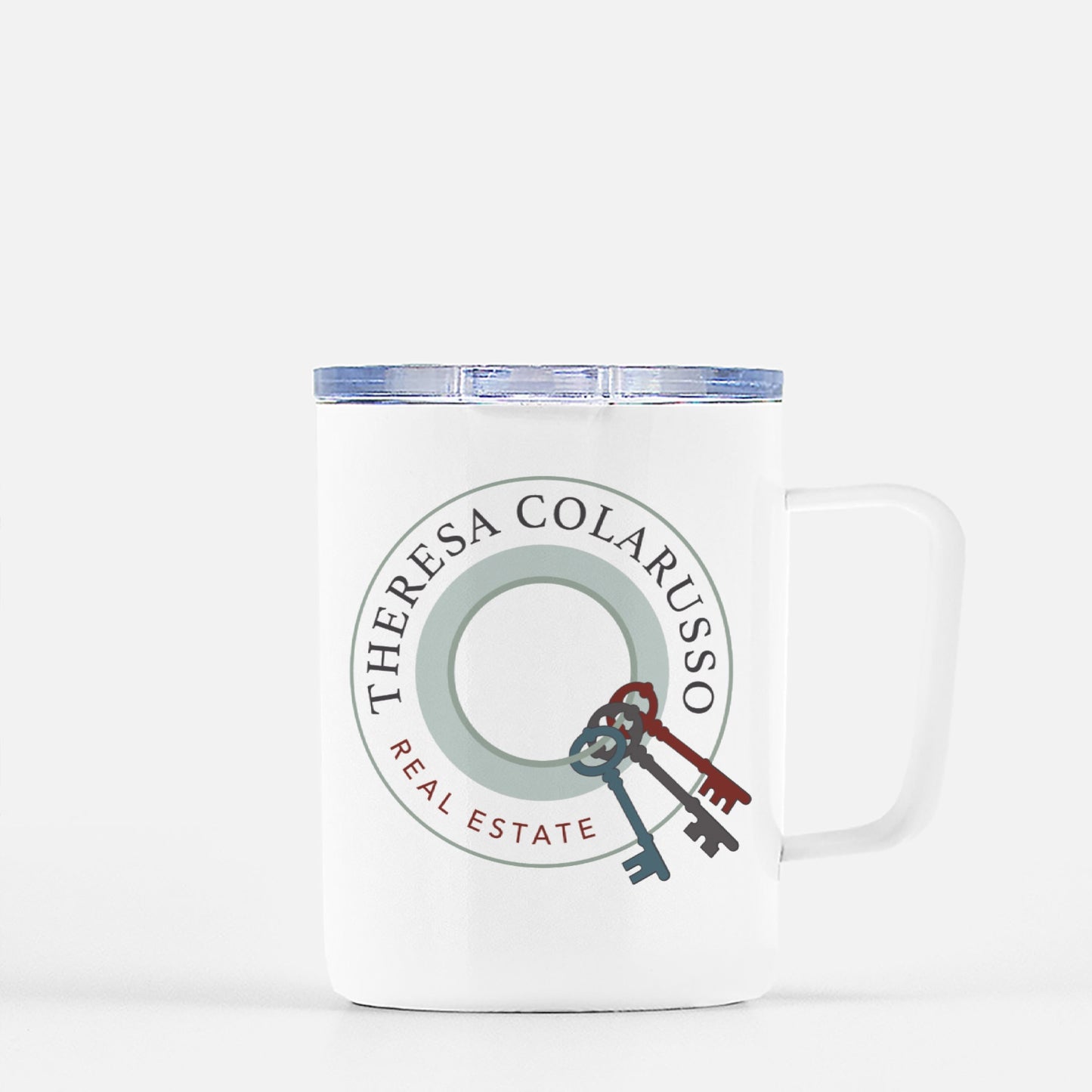 Custom Logo Travel Mug with Lid (10 oz.)