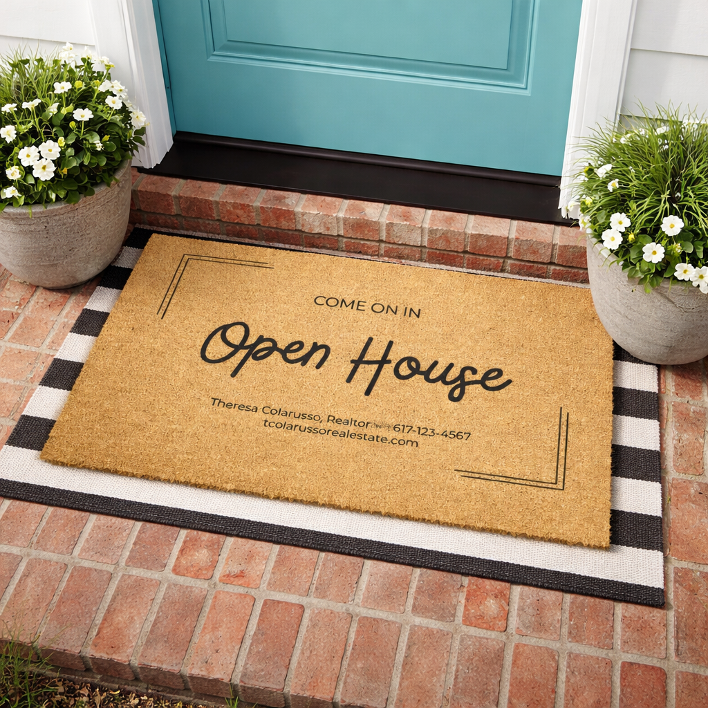 Custom Open House Doormat for Realtors