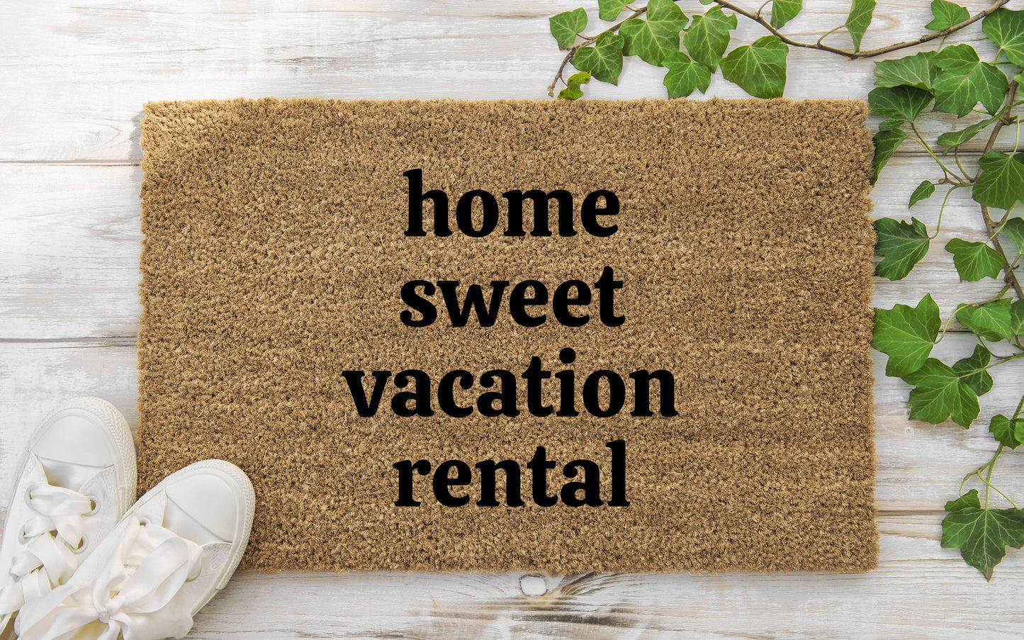 Outdoor Mat :: "Home Sweet Vacation Rental" doormat